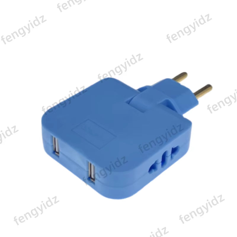 3 in 1 EU Power Socket Plug Adapter Foldable US to EU Travel Aadapters Power Converter KR Plug Electrical Socket AC Outlet