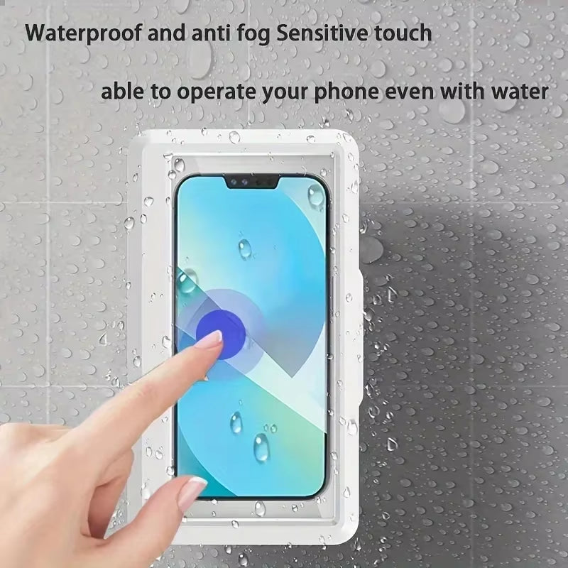 Fixed  Waterproof and Anti-Fog Mobile Phone Case for Bathroom Shower Phone Holder Waterproof Can Touched Shower Phone